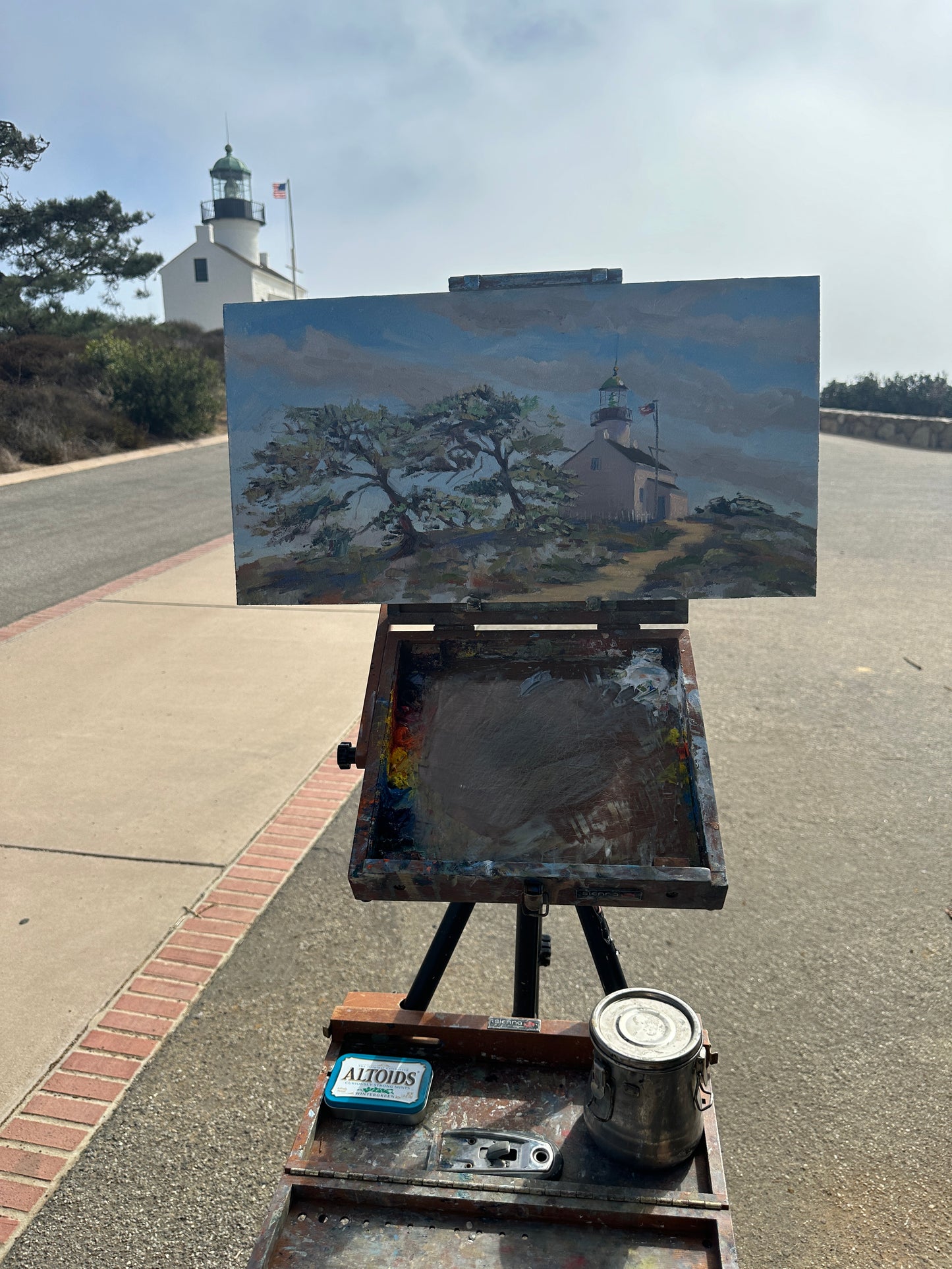 lighthouse at the end of the point